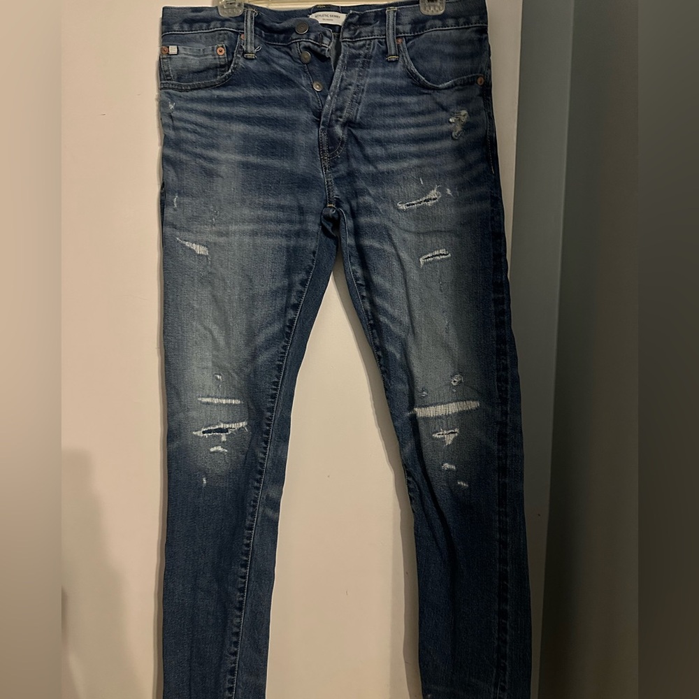 Men's American Eagle Athletic Skinny Distressed Jeans